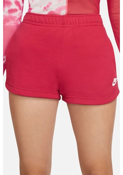 Nike Sportswear Essential Fleece Women's Short Kadın Pamuklu Şort Kırmızı Kırmızı