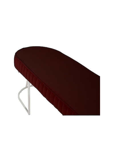 Viego Silver Striped- Bordo Kapitoneli Chester Model Puf & Bench & Koltuk & Uzun Makyaj Puff & Yatak Ucu &önü