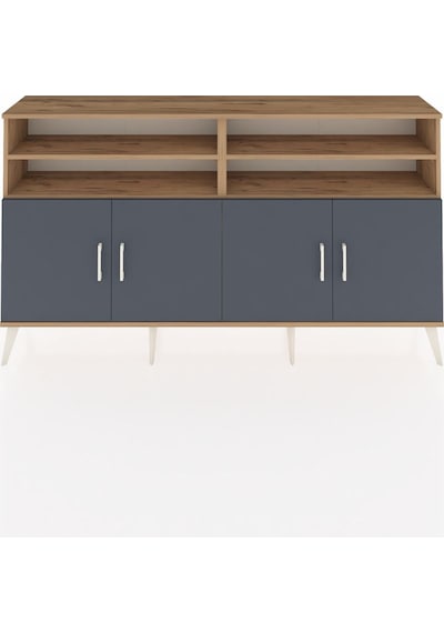 Arges Konsol 6 Raflı 4 Kapaklı 176x30x99 Çam-antrasit Çam-antrasit Arges Konsol 6 Raflı 4 Kapaklı 176x30x99 Çam-antrasit Çam-antrasit