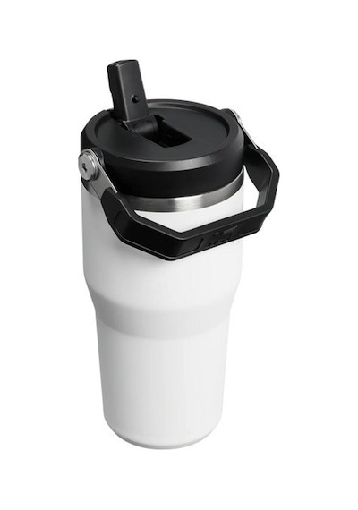 Stanley The Iceflow Flip Straw 2.0 Tumbler 0.59l / 20oz Chalk Termos-32962 Beyaz