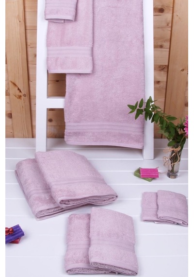 Baveno Zeytin Ağacı Bitkisel Organik Boyama Havlu Seti 6 Parça
