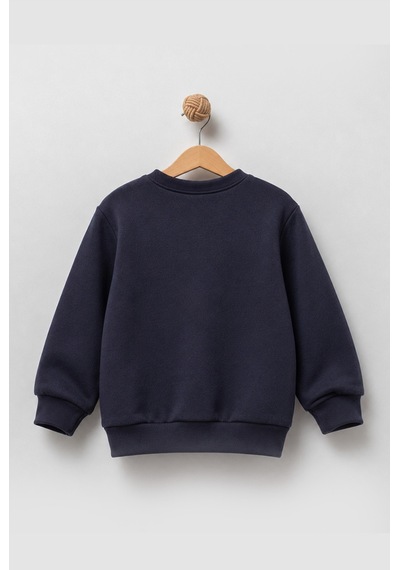 Overdo Kids Erkek Çocuk Kamuflaj Desenli Uzun Kol Sweatshirt Lacivert