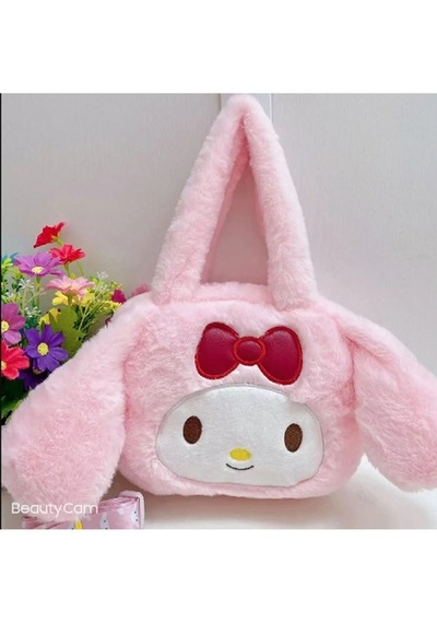 Melodi Peluş Çanta Açık Pembe