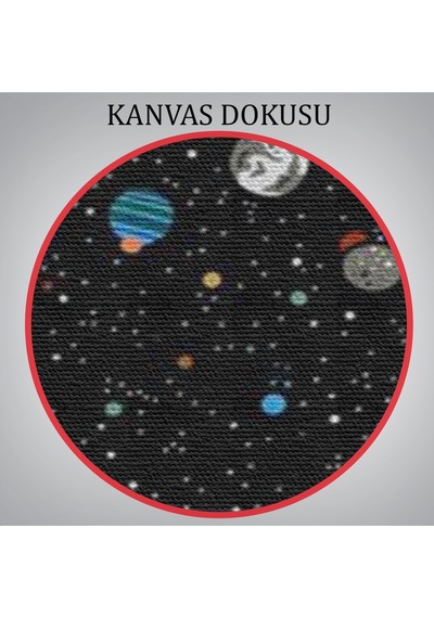Galaxiyi İzleyen Kampçı Duvar Tablosu-6352 35 X 50