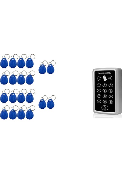 Rfid Şifreli Kapı Kilidi-Kartlı Geçiş Kontrol Sistemi 20 Adet Tag
