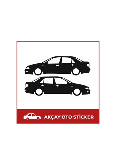 Fiat Marea Sticker Marea Gölge Sticker Fiat Sticker Oto Sticker