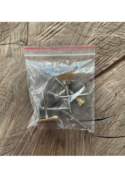Dmr 3mm Mini Fırça Seti Gravür Tel Fırça Seti Matkap İçin Tel Fırça 6pcs