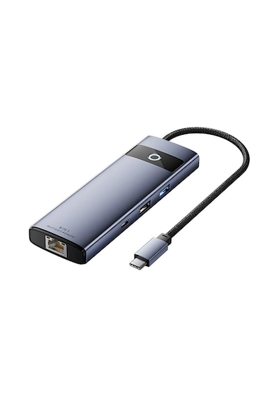Polham 8in1 100w Type C Çoğaltıcı Hub, 2x Usb, 2x Pd Type C, 1x Tf/sd, 1x 4k Hdmi, 1x Rj45 Çoğaltıcı Adaptör