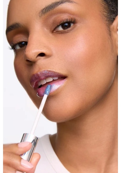 Wonderskin Wonder Blading Top Gloss Simli Lüks Dudak Parlatıcı Dudak Parlatıcıları Glitter Blue