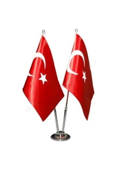Çiftli 2li Masa Bayrak Direği Diğer