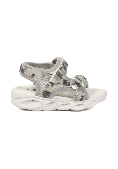 Cool Gri Cırtlı Hafif Esnek Rahat Bebek Sandalet Sage B