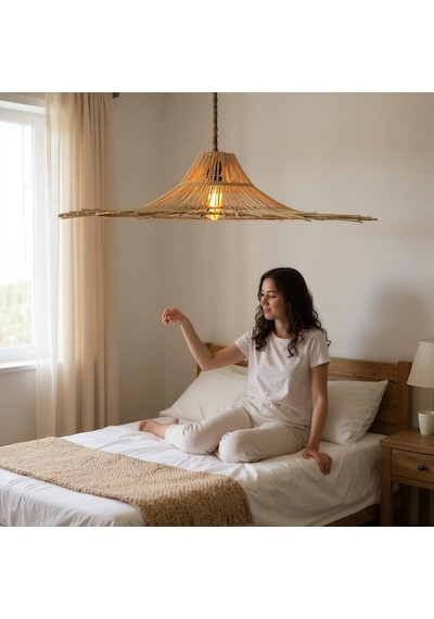 Gamp Rattan Çap 50 Saman Sarısı
