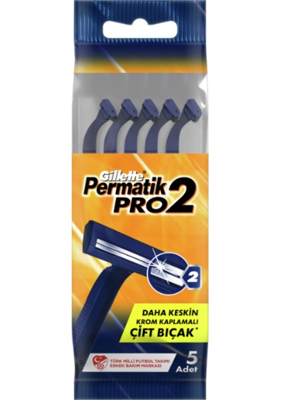 Gillette Permatik Pro2 Tıraş Bıçağı Poşet 5'li