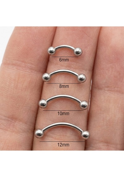 4'lü Kararmaz Çelik Labret Halka Piercing Seti Septum Tragus Helix Dudak Burun Daith Kıkırdak Küpe Gümüş