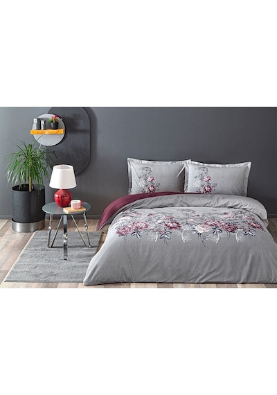 Özdilek Çift Kişilik Nevresim Takımı Borgonha 200 x 220 - 409258 Gri