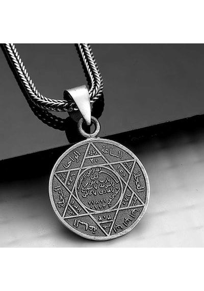 Gümüş Süleyman Mührü Kolye Arbltgs8mpgzt1xnkeı