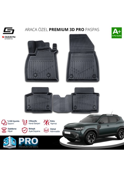 Renault Duster Mild Hybrid 4x4 3d Pro Havuzlu Paspas 2024 Üzeri A+ Kalite