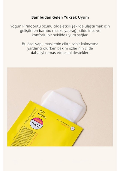 Midha Hydro Glowing Nar Özü İçeren Cilde Parlak Görünüm Sunan Nemlendirici Yaprak Maske 22 ML