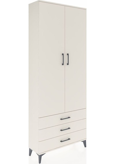 Arges Dolap 4 Raflı 3 Çekmeceli 2 Kapaklı 88x30x221 Aytaşı-ay... Aytaşı