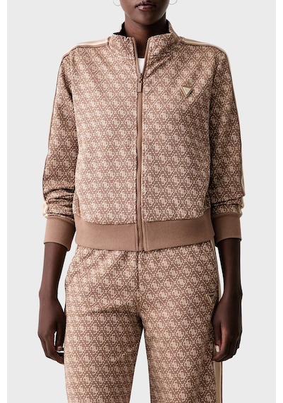 Guess 4g Allover Jacquard Sweat V6yq28k5183 Kadın Sweat V6yq28 K5183 Fnnı Kahve