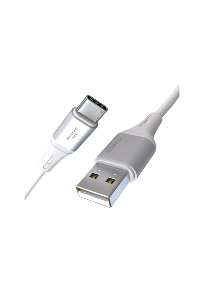 2ad X 2metre Set, Usb A-type C, 3.1a Hızlı Şarj Kablosu, Wahoo 2ad X 2metre Beyaz