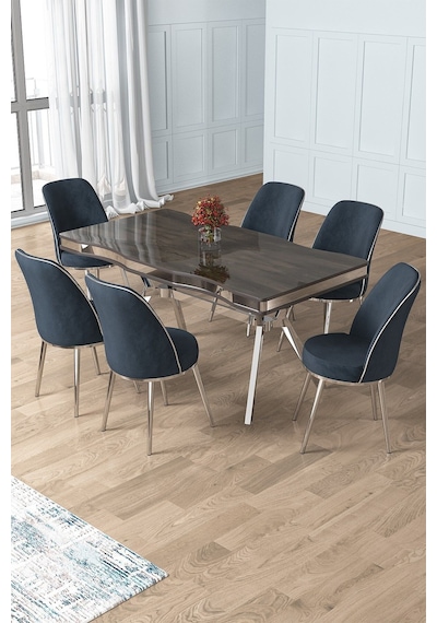 Canisa Prah Serisi 90x160 Lak Panel Antrasit Ironi Krom Ayak Masa Takımı 6 Antrasit Sandalye Antrasit İroni Masa Antrasit Sandalye Ayaklar Krom Canisa Prah Serisi 90x160 Lak Panel Antrasit Ironi Krom Ayak Masa Takımı 6 Antrasit Sandalye Antrasit İroni Masa Antrasit Sandalye Ayaklar Krom