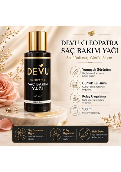 Devu Cleopatra Saç Bakım Yağı 100 ML