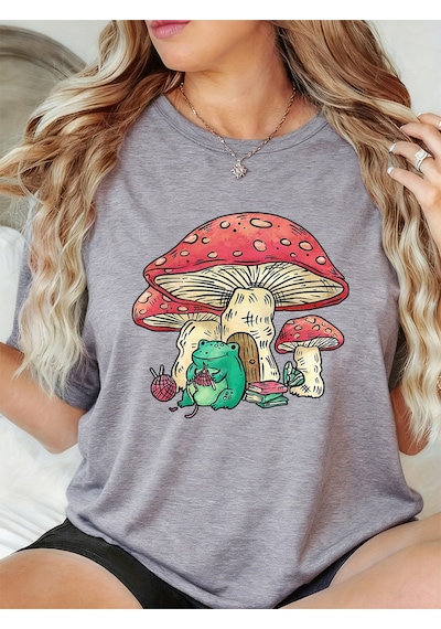 Noıssey Urban Pop Graphic Kadın Tişört Koleksiyonukod 5478 Gri