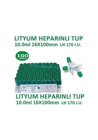 Tıpkimsan Lityum Heparinli Kan Alma Tüpü 100 Adet