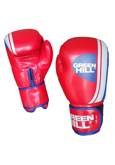 Green Hill Knock Out Carbon Deri Boks Ve Kick-boks Eldiveni Kırmızı