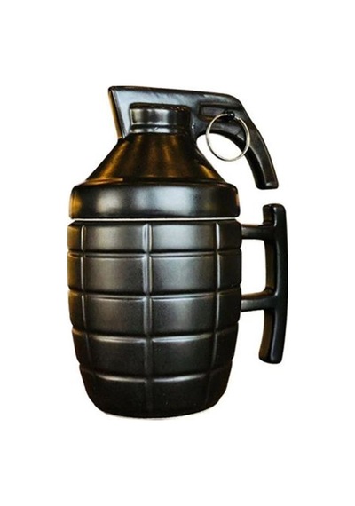 Seramik Kapaklı Bardak El Bombası Kupa Kahve Fincanı Su Bardağı 280 ml