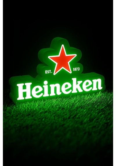 Heineken Tasarımlı Dekoratif Gece Lambası Çok Renkli