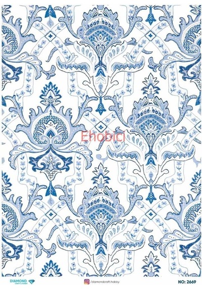 Diamond Pirinç Dekopaj Kağıdı - 2669