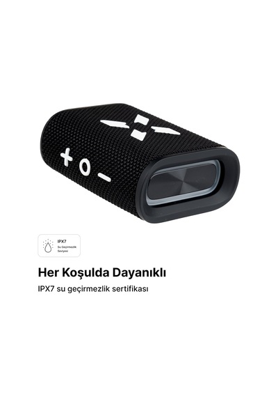 Bluetooth Kablosuz Su Geçirmez Ipx7 Rgb Tws Stereo Hoparlör Siyah-beyaz X6703