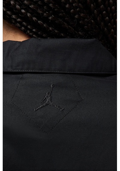 Nike Jordan Oversize Short Sleeve Top Black Oversize Kadın Gömlek Siyah Siyah