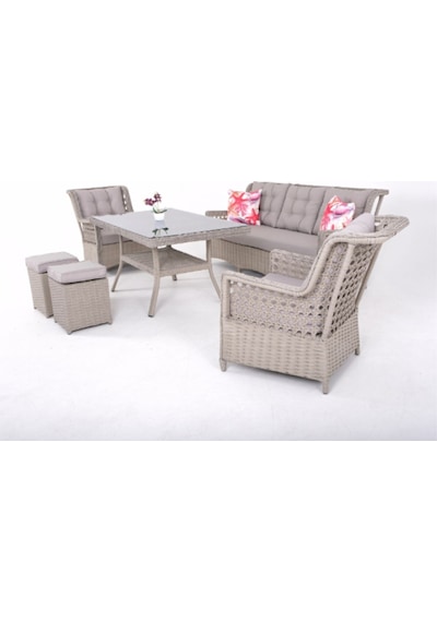 Gardenya Bahçe Lusso 3'lü El Örgüsü Rattan Bahçe Balkon Ve Teras Mobilya Takımı Oturma Grubu 708 Gardenya Bahçe Lusso 3'lü El Örgüsü Rattan Bahçe Balkon Ve Teras Mobilya Takımı Oturma Grubu 708