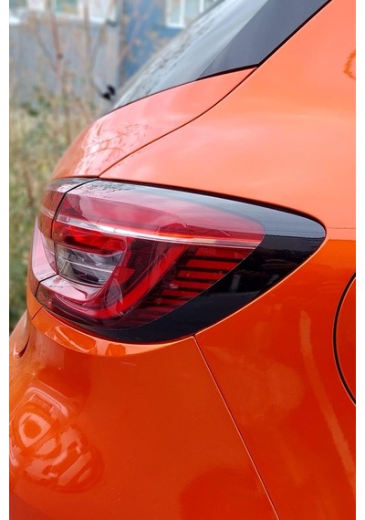 Renault Clio İle Uyumlu 5 Stop Çerçevesi Sticker Kolay Uygulama Uzun Ömürlü, Mat Siyah