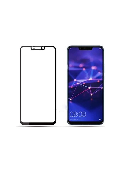 Mate 20 Lite Full Glue Tempered Full Cam Ekran Koruyucu Siyah