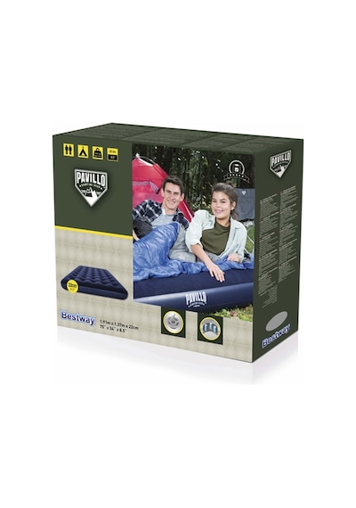 Bestway Çift Kişilik Şişme Kamp Yatağı 191x137x22 CM Lacivert