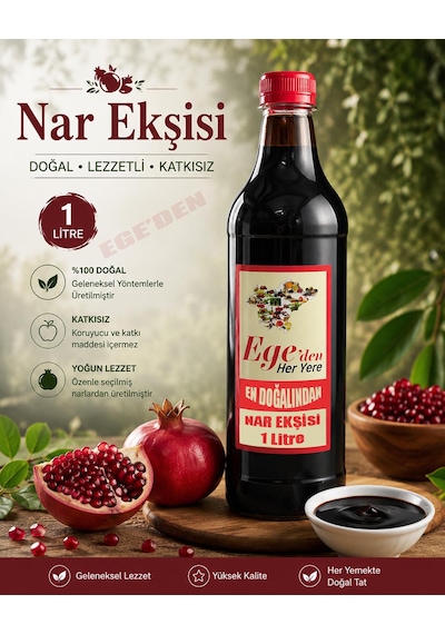 Nar Ekşisi Ev Yapımı Yöresel Doğal Katkısız 1 Litre