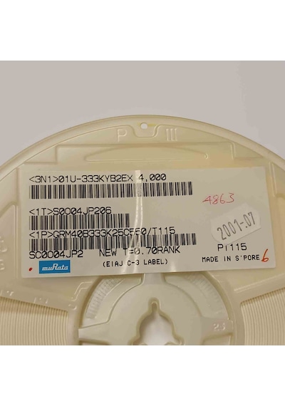 Grm40b333k25c550 33nf 25v 805 Smd Seramik Kondansatör 250 Adet