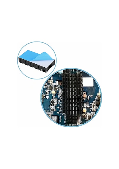 25mmx50mmx10mm Alüminyum Soğutucu Pasif Isı Emici Radyatör Peltier Led Elektronik Devre Entegre Vga