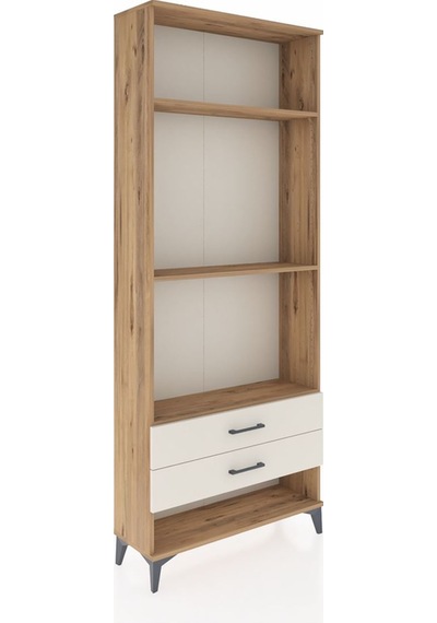 Arges Dolap 3 Raflı 2 Çekmeceli 88x30x221 Çam-aytaşı Çam