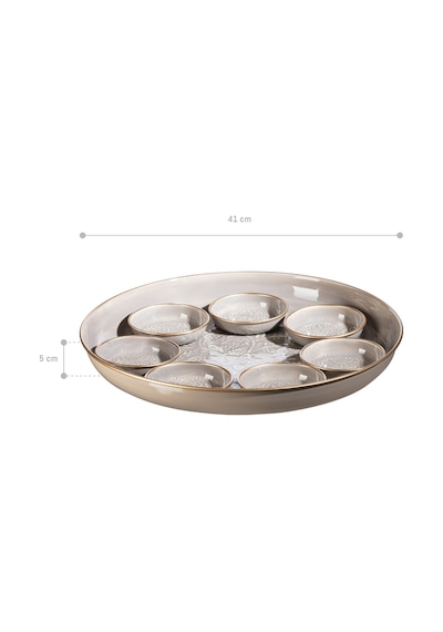 Madame Coco Rosalie 8 Parça Tabak Seti - Gri 8682116925778 Gri