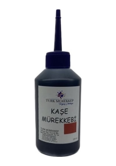 Turk Mürekkep Kaşe Mürekkebi 100 ML Kırmızı