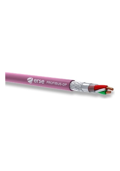 Erse Profıbus-dp-1x2x0.64 ,kesit 0.64mm² 2-damar/tek Telli Blendajlı Profibus Kablo