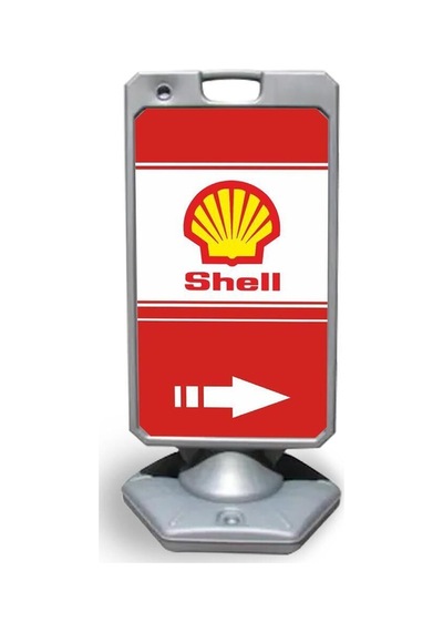 Shell Reklam Ve Yönlendirme Uyari Dubasi A Tabela Gri