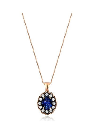 Altınbaş Elmas Safir Kolye N11.322