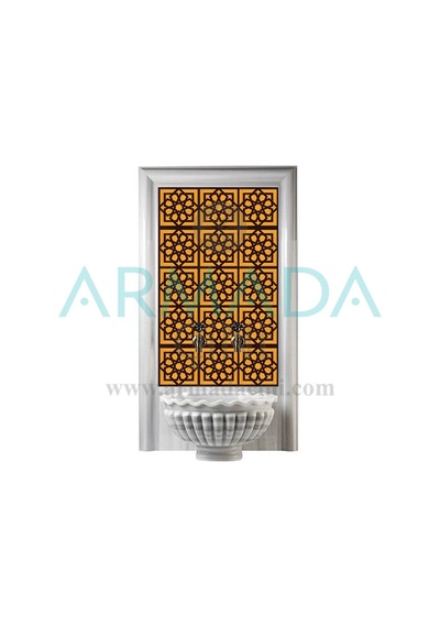 Armada Çini 60X100 CM Sp 101 Kahve Serigraf Türk Hamamı Pano