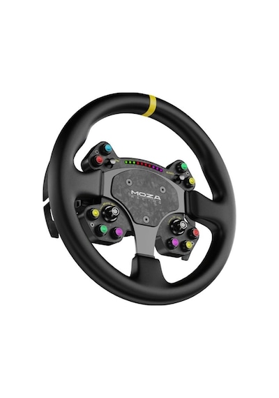 Moza Racing Rs V2 Steering Wheel Yuvarlak Deri Versiyon Direksiyon Simiti